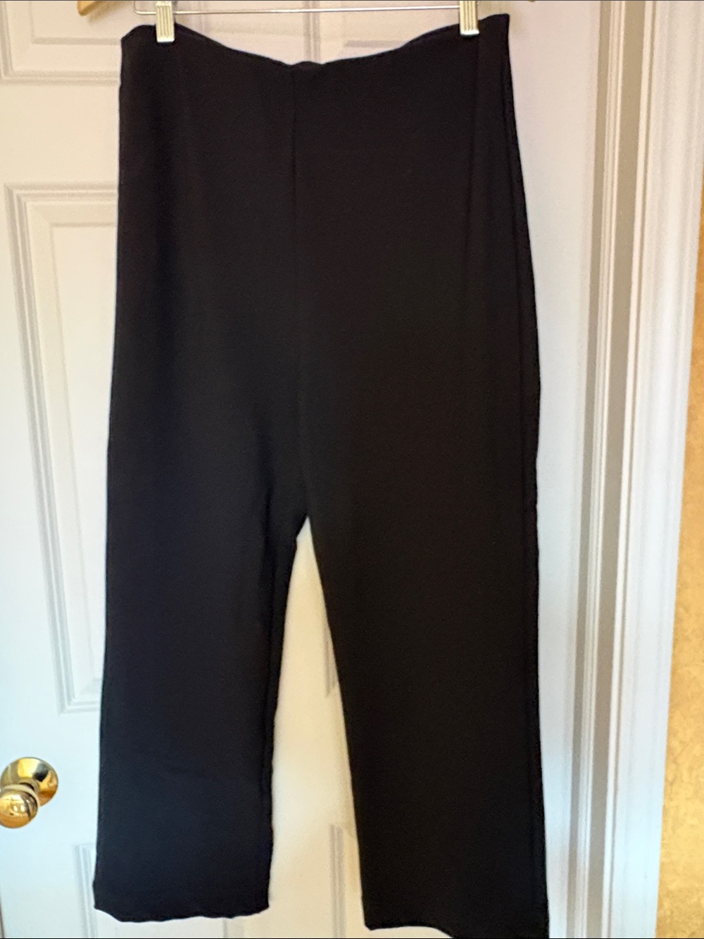 Boston Proper Black Wide-Leg Pull-On Pants